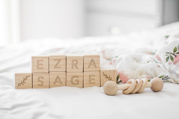 Personalized Baby Name Blocks - Baby Name Sign - Nursery Decor