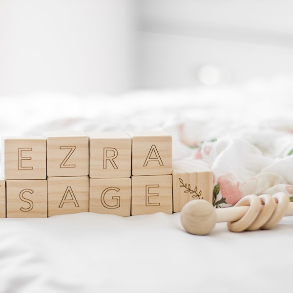 Custom Name Blocks | Personalized Blocks, Personalized Baby Name Blocks, Name Blocks, Baby Shower Gift, Wooden Name Blocks, Nursery Decor