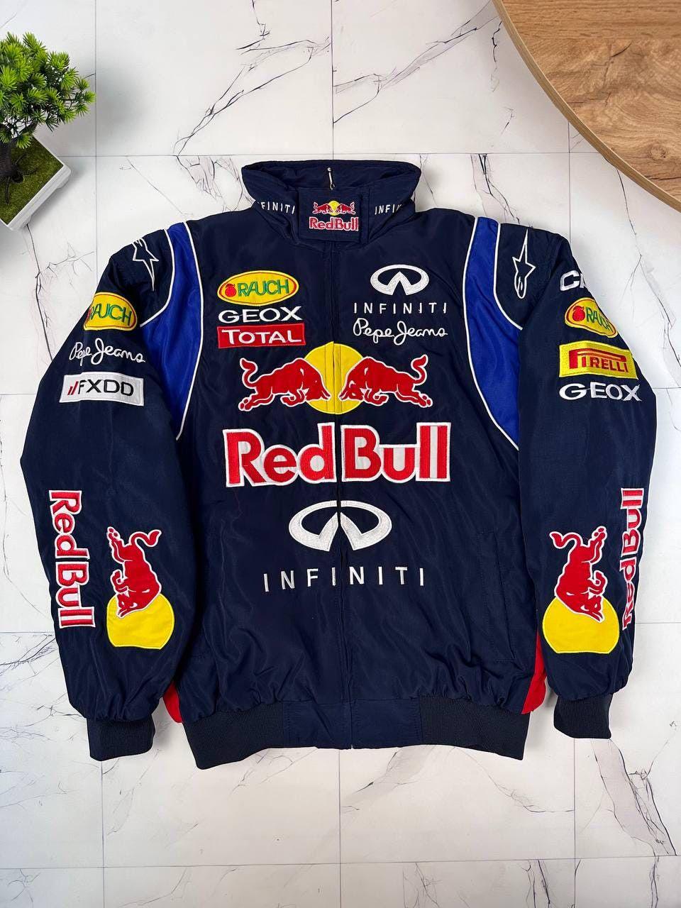 Red Bull INFINITI ジャケット Red Bull Infinity Racing Jacket Bomber Formula One F-1 XL - Etsy