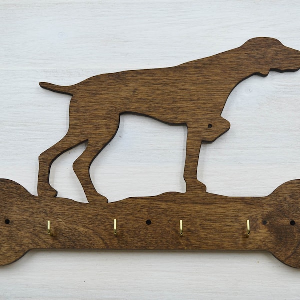 Tedesco Shorthaired Pointer Can Epleasholder - Rustic Home Wall Decor - Casa riscaldamento regalo - cane ganci da parete - Portachiavi per gli amanti degli animali domestici