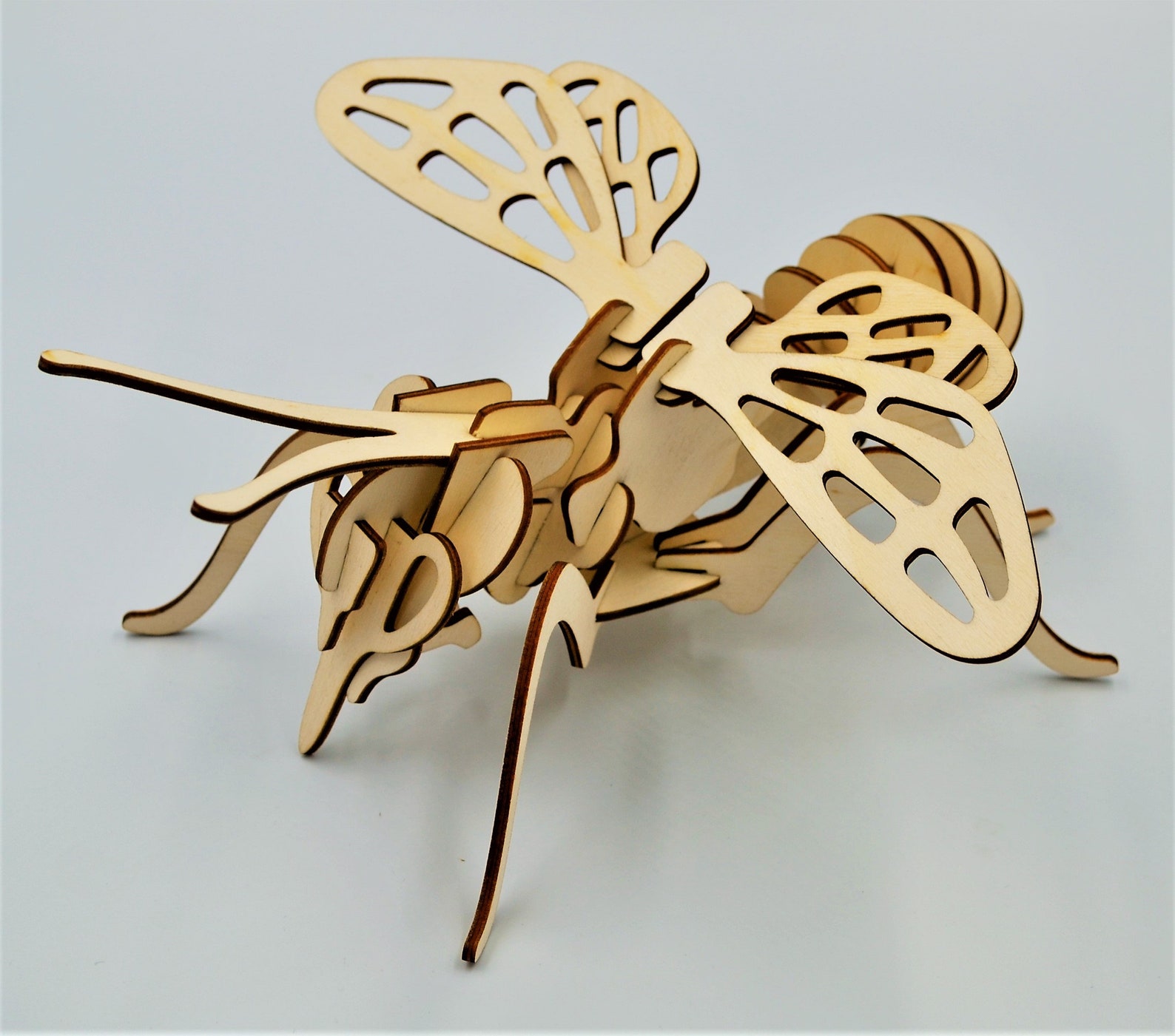 Wooden Toy Bee Jigsaw Puzzle Kids Toys DIY Kit Wood Kids Room Etsy