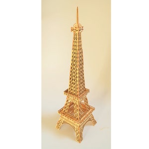 Eiffel Tower Puzzle - DHL express delivery - Wooden  3D Puzzle - Kids Room Decor - DIY Kit - Wooden Sculpture - Birthday Gift - Paris