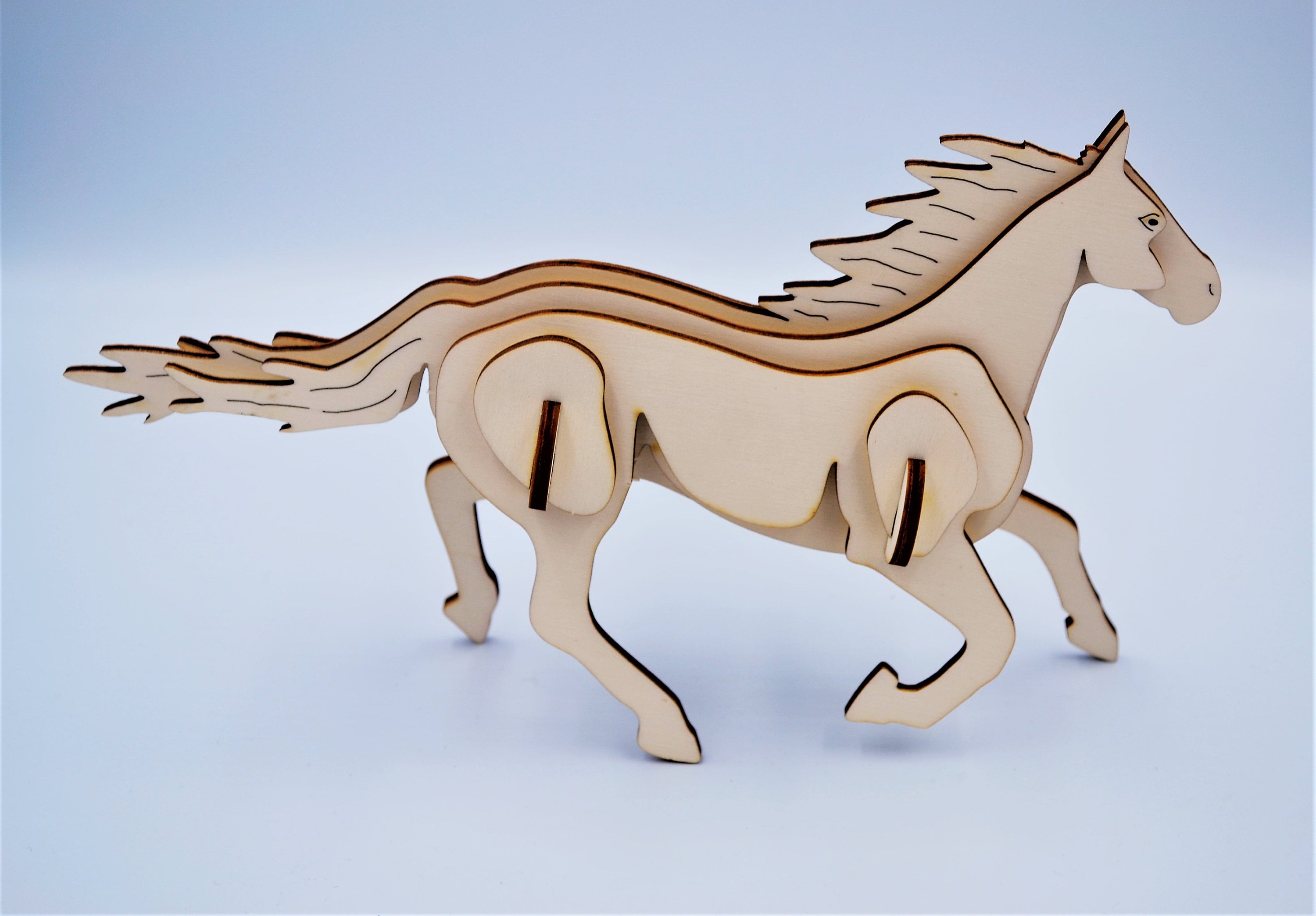 3D Horse Puzzle DHL Express Delivery Wooden Jigsaw Puzzles Etsy