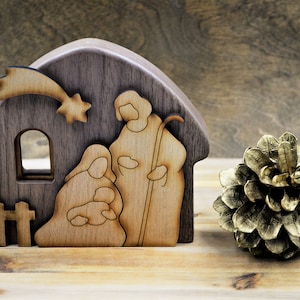 Christmas Decor, Nativity set, Nativity scene, Wood nativity, Christmas nativity, Nativity, Jesus Christ, Baby Jesus, Wood Decor, Christmas