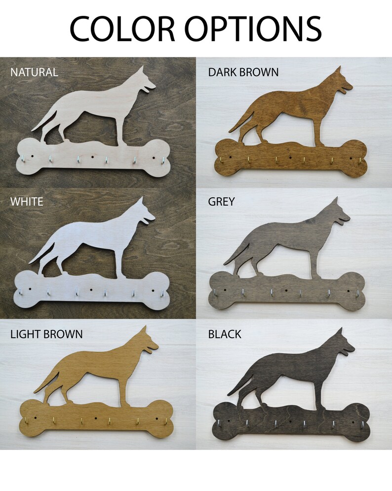 German Shepherd Dog Leash Holder Rustic Home Wall Decor Etsy