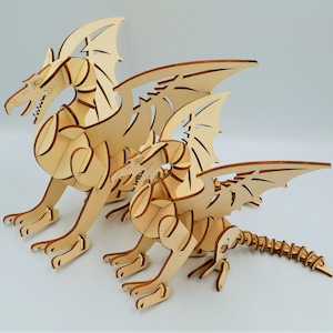 Dragon Puzzle - DHL express delivery - Wooden 3D Puzzle - Ecofriendly DIY Kit - Birthday Gift - Unique Diy Gift - Ljubljana Dragon - DIY kit
