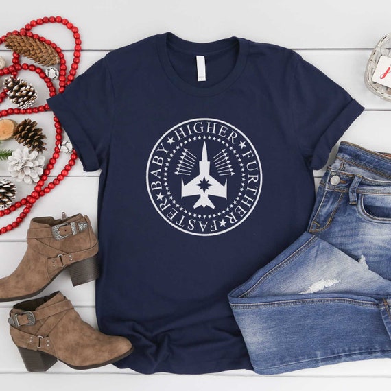 captain marvel t shirt higher further faster
