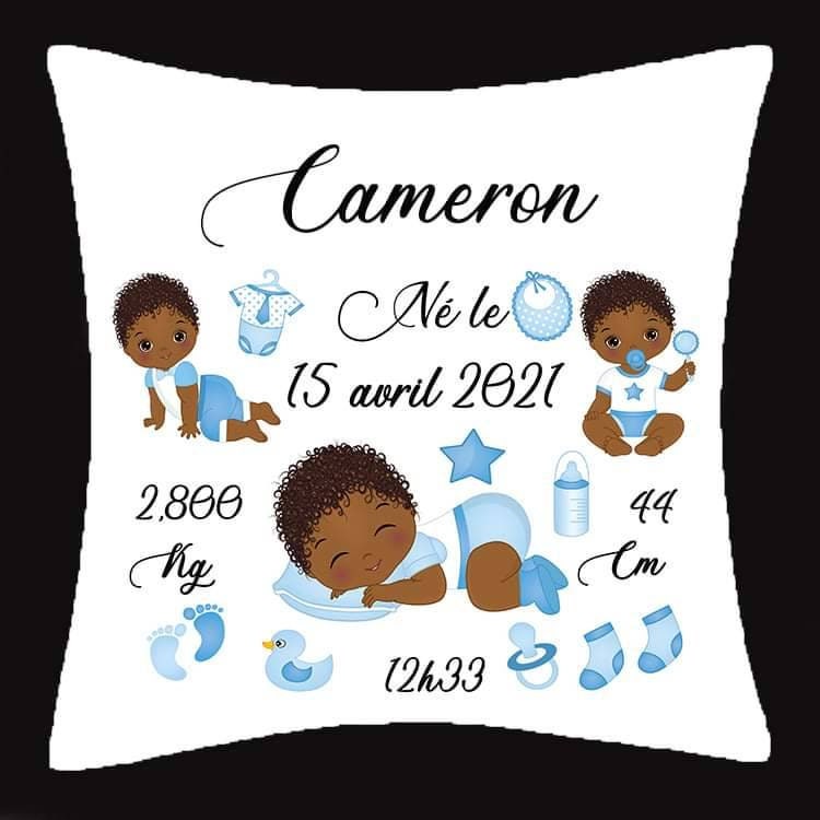 Coussin Naissance Bébé Afro