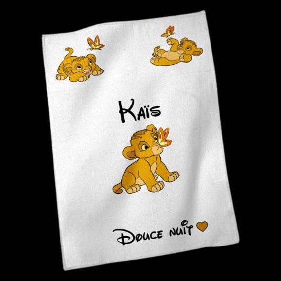 Couverture Personnalisé Bébé Simba Roi Lion