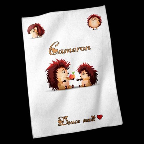 Couverture Bébé Personnalisé Hérisson