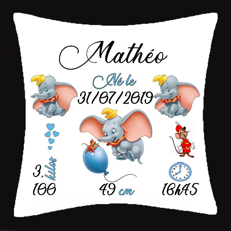 Coussin Naissance Bébé Dumbo