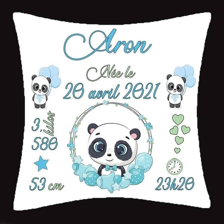 Coussin Naissance Panda