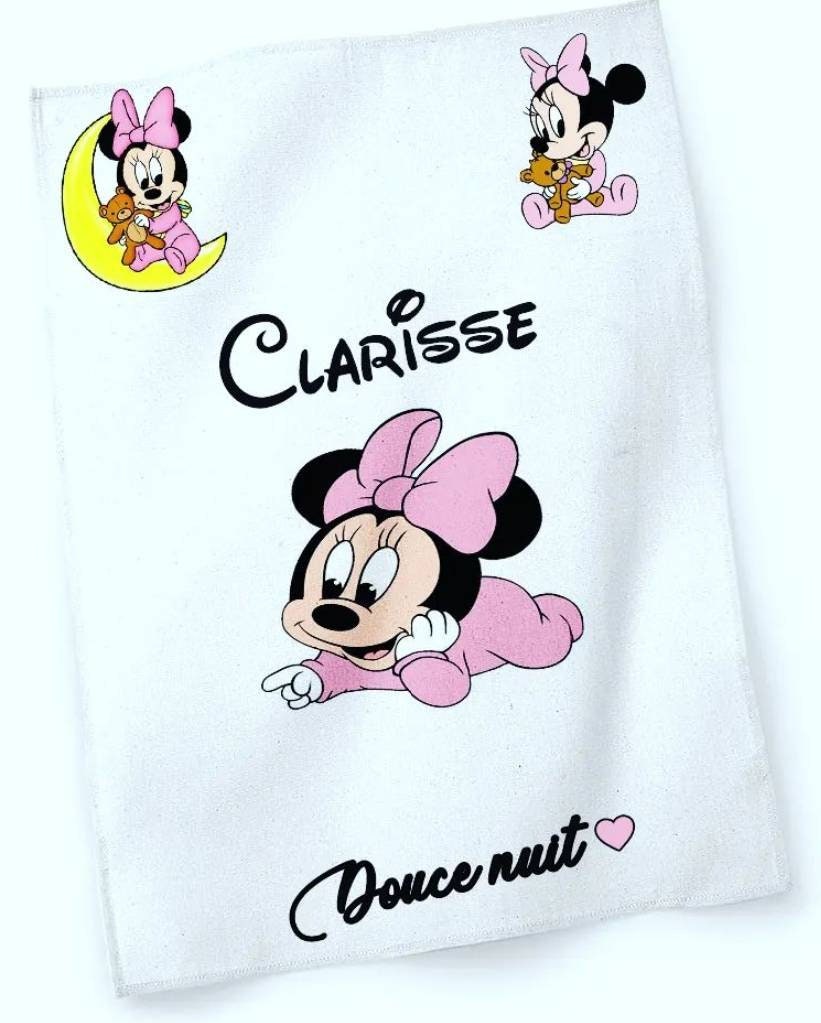 Plaid Bébé Personnalisé Minnie