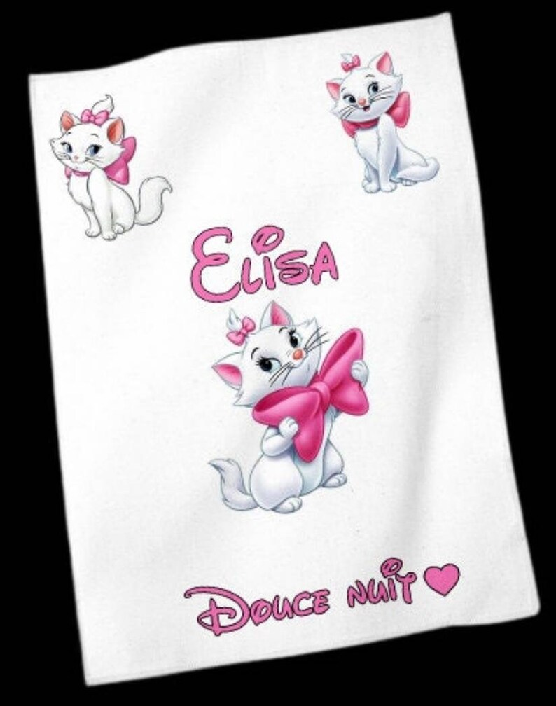 Personalized baby blanket Marie image 1