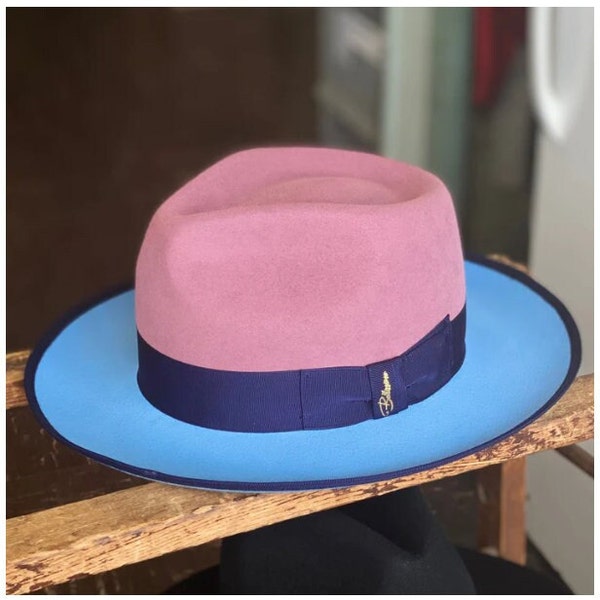 Two Tone Fox Fedora For men And woman