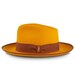 Sunset Orange Fox Fedora by Bellissimo 