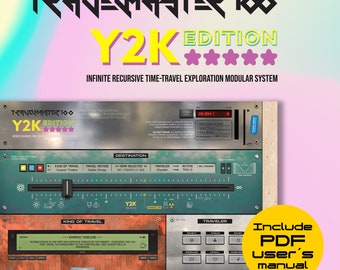 Travelmaster100 Time Travel Machine, Y2K Poster, Scify Poster, Back to the future poster, Funny wall art, sci fi gift, Time Travel Art