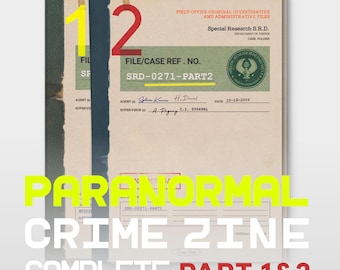 DIGITALES KRIMINALITÄTS-ZINE Komplett (Teil 1 und 2), Mysterien- und Mordermittlungen, gelöste Fälle, wahre Kriminalfälle, Polizeifälle, Paranormales, Verschwörungen.