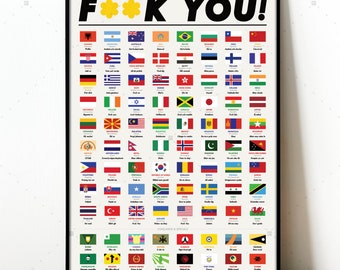 Fuck you Poster, Funny wall art, Fuck definition print, fuck off wall art, Typography Print, Aesthetic Print, Fuck It