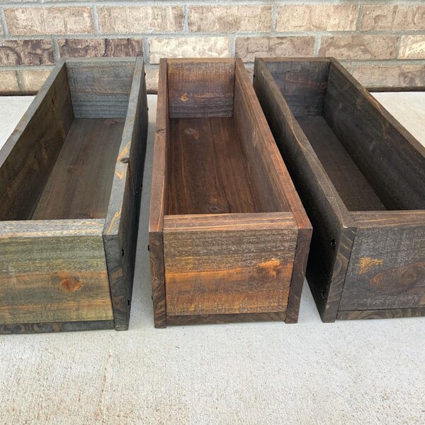 Rustic Planter Box - Etsy