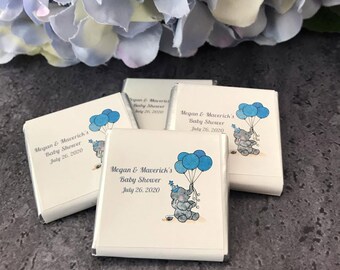 baby boy chocolate favors