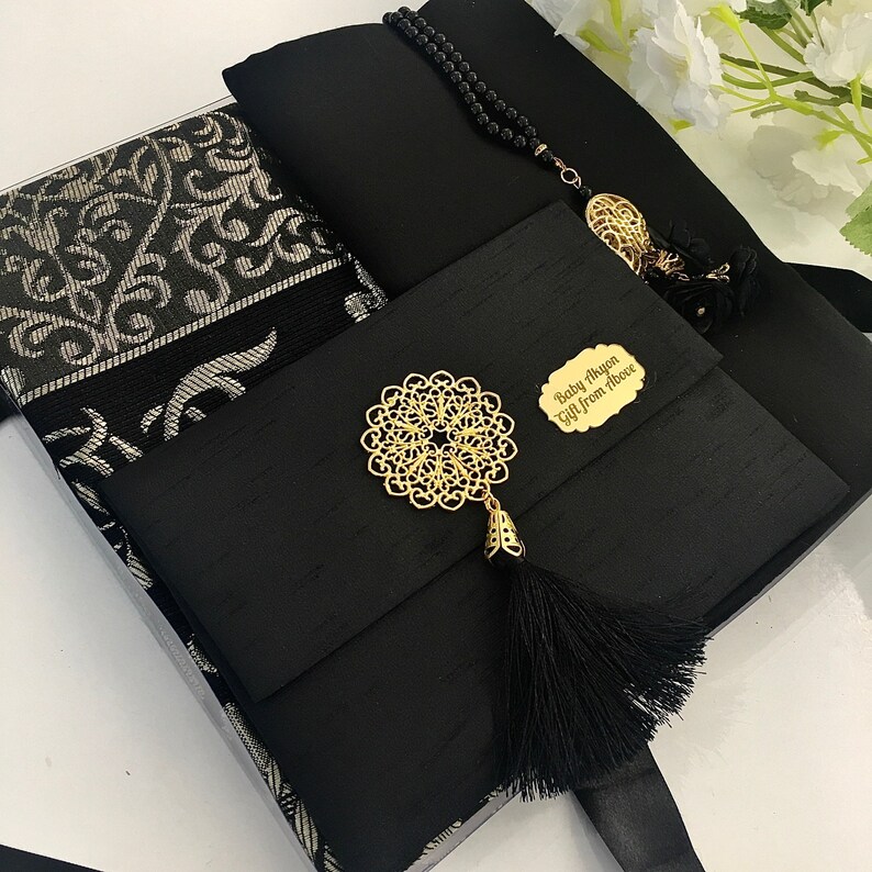 Gray Velvet Prayer Mat Islamic Gift Set Prayer Mat Mother Etsy