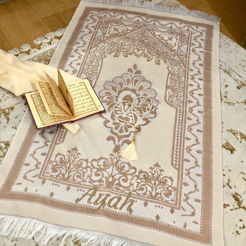 Personalized Prayer Mat Eid Gift Muslim Islamic Gift Etsy