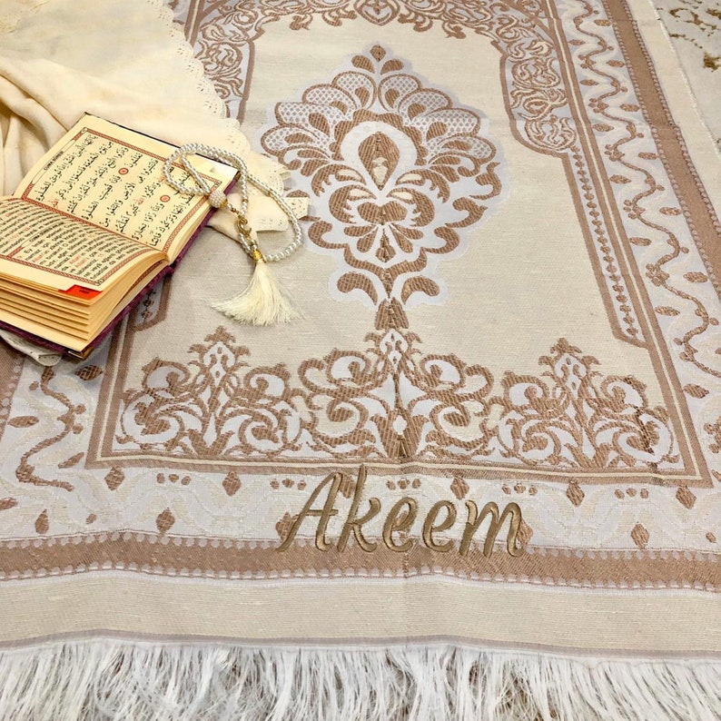 Personalized Prayer Mat Eid Gift Muslim Islamic Gift Etsy