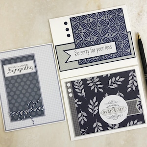 Jeu de cartes de condoléances, Deuil / Perte d’un être cher / Deuil / Cartes de condoléances, Vierge à l’intérieur