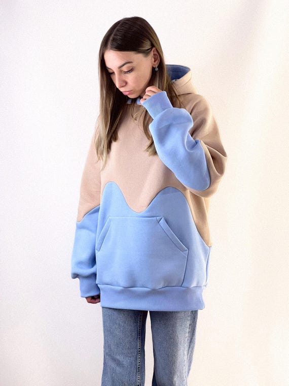 Oversized Hoodies Cheap Color Block Hoodie Men Colorblock Hoodie