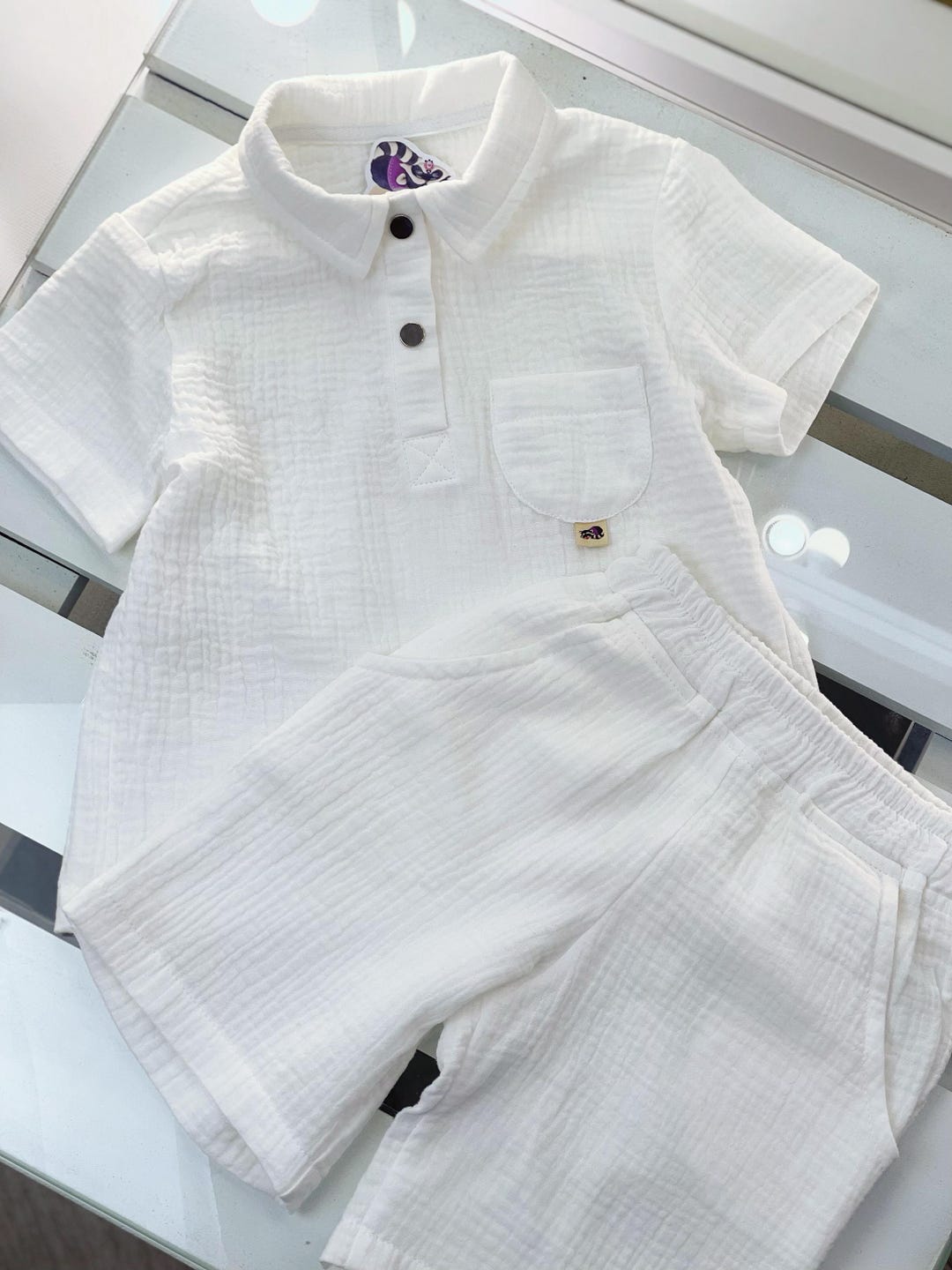 Naariyal – Boys Co-ord Set (100% Cotton Muslin)