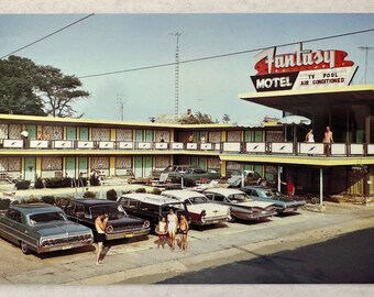 Fantasy Motel Postcard, Wildwood, New Jersey, 1960's picture