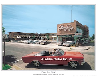 Eden Roc Motel Art Print: 1960s Wildwood NJ, Doo Wop Decor