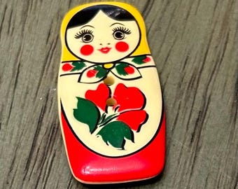 Matryoska Doll Button