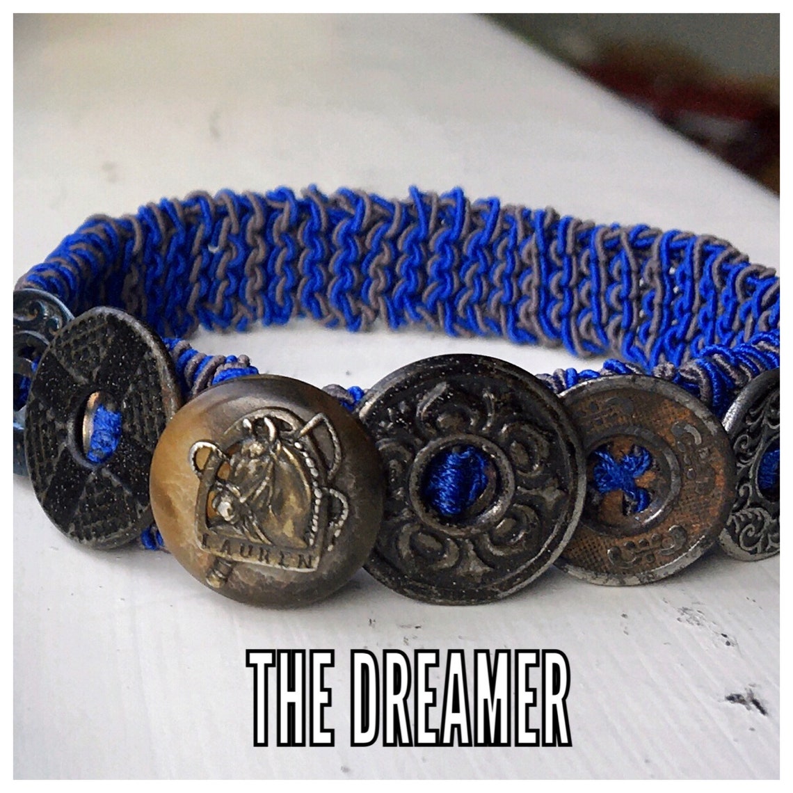 Mens Button Bracelet Ralph Lauren Button Bracelet | Etsy