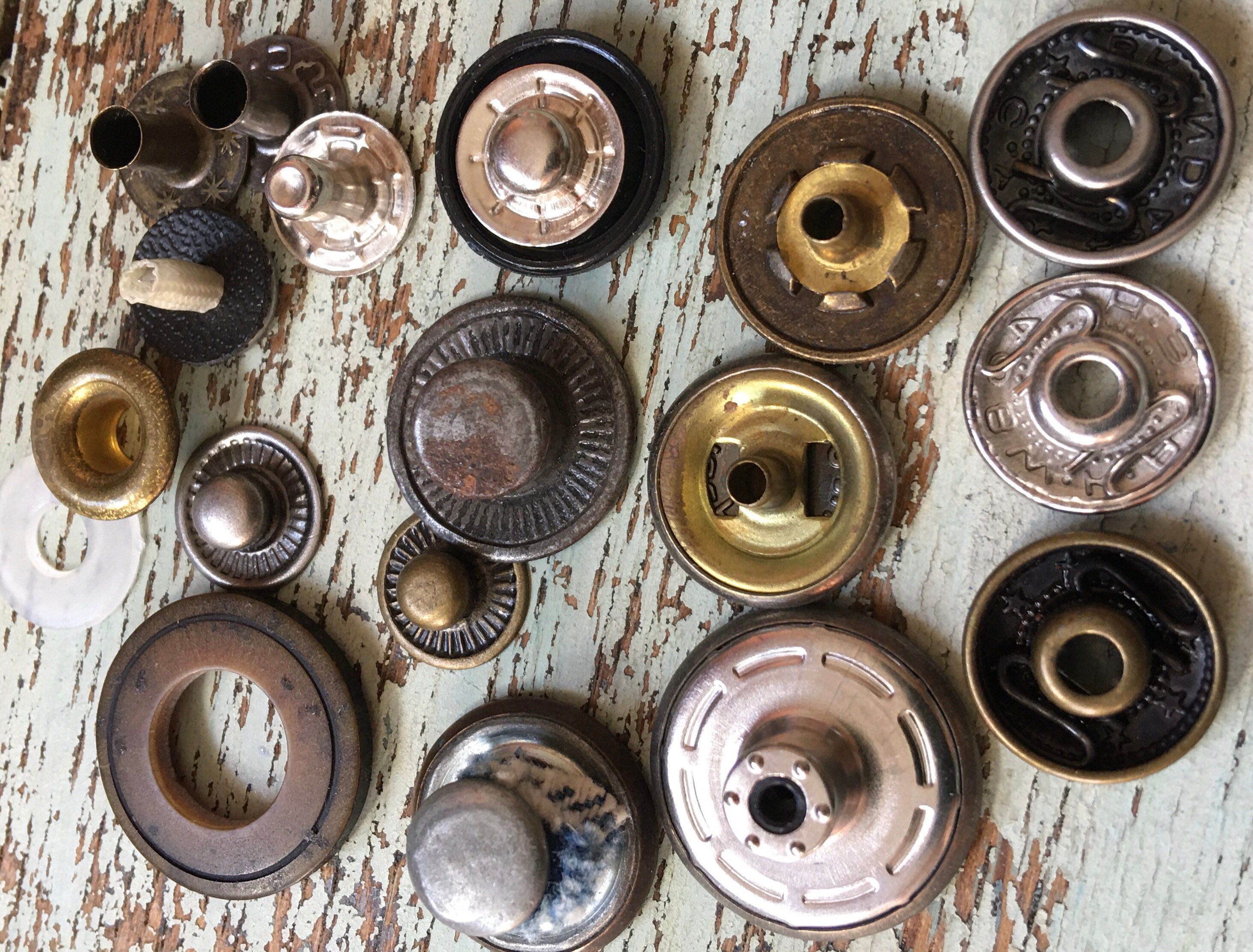 Fashion Jeans Replacement Snaps. Sizes indicated by photo with Etsy