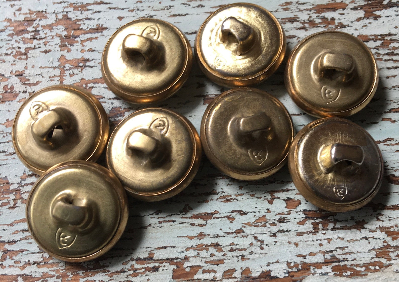 Vintage Metal Buttons Jacket Buttons Etsy