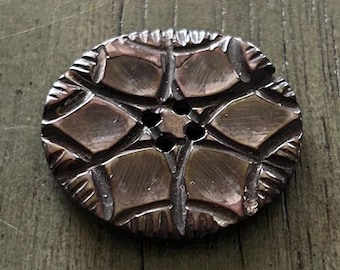 Antique Smokey Shell Button
