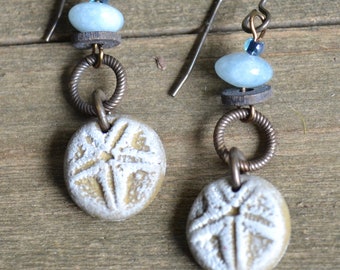 Sand dollar earrings