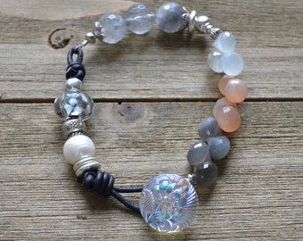 Mixed Moonstone Bracelet