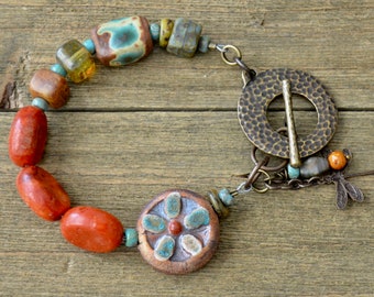 Rustic Floral bracelet