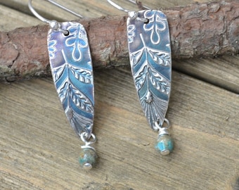 Sterling Leaf Earrings