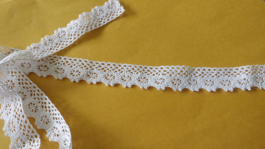 White Crochet Cotton Lace Etsy