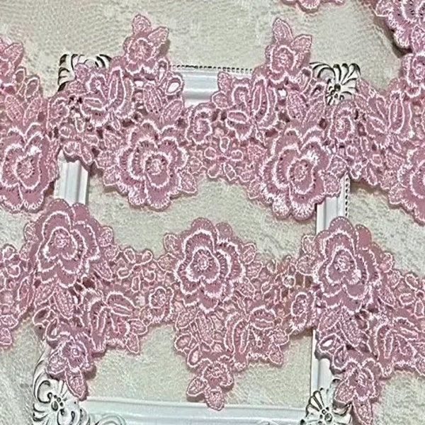 Pink Venice Rose Lace