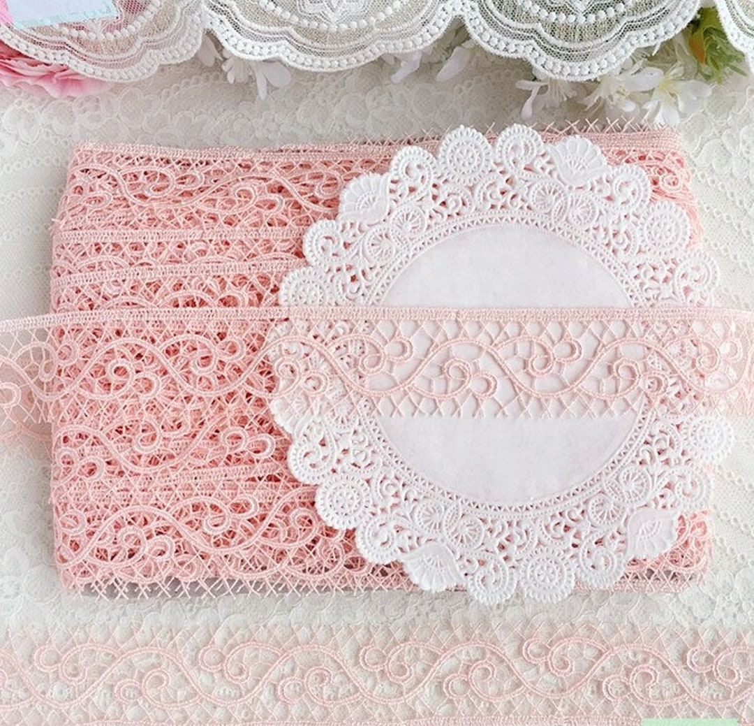 Pink Criss Cross Edging Lace - Etsy