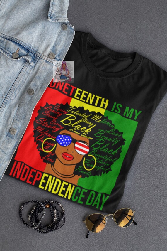 Juneteenth is My Independence Day Queen Tee | Etsy
