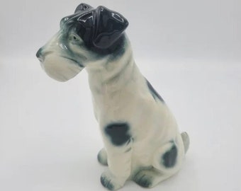 ドイツ製ヴィンテージ磁器ジャーマンテリア犬の置物