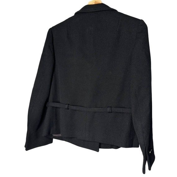 Vintage Lilli Ann 1960s Black Wool Blend Belted J… - image 7