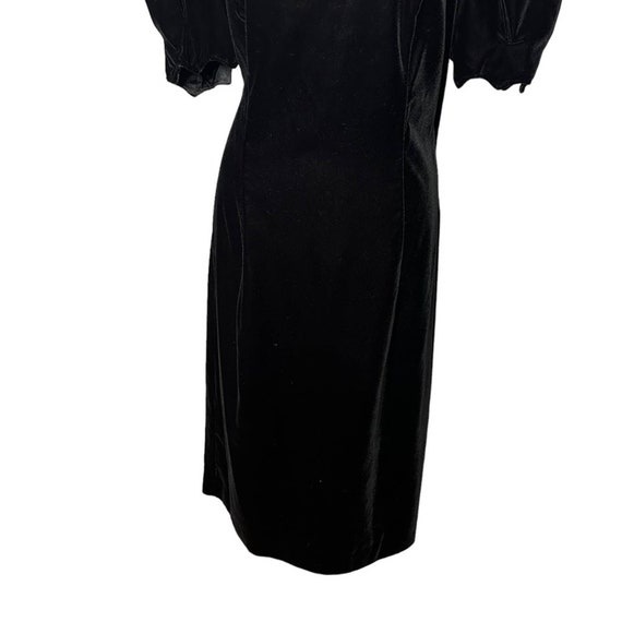 Vintage Goth Princess Cachet Black Velvet Pointed… - image 6