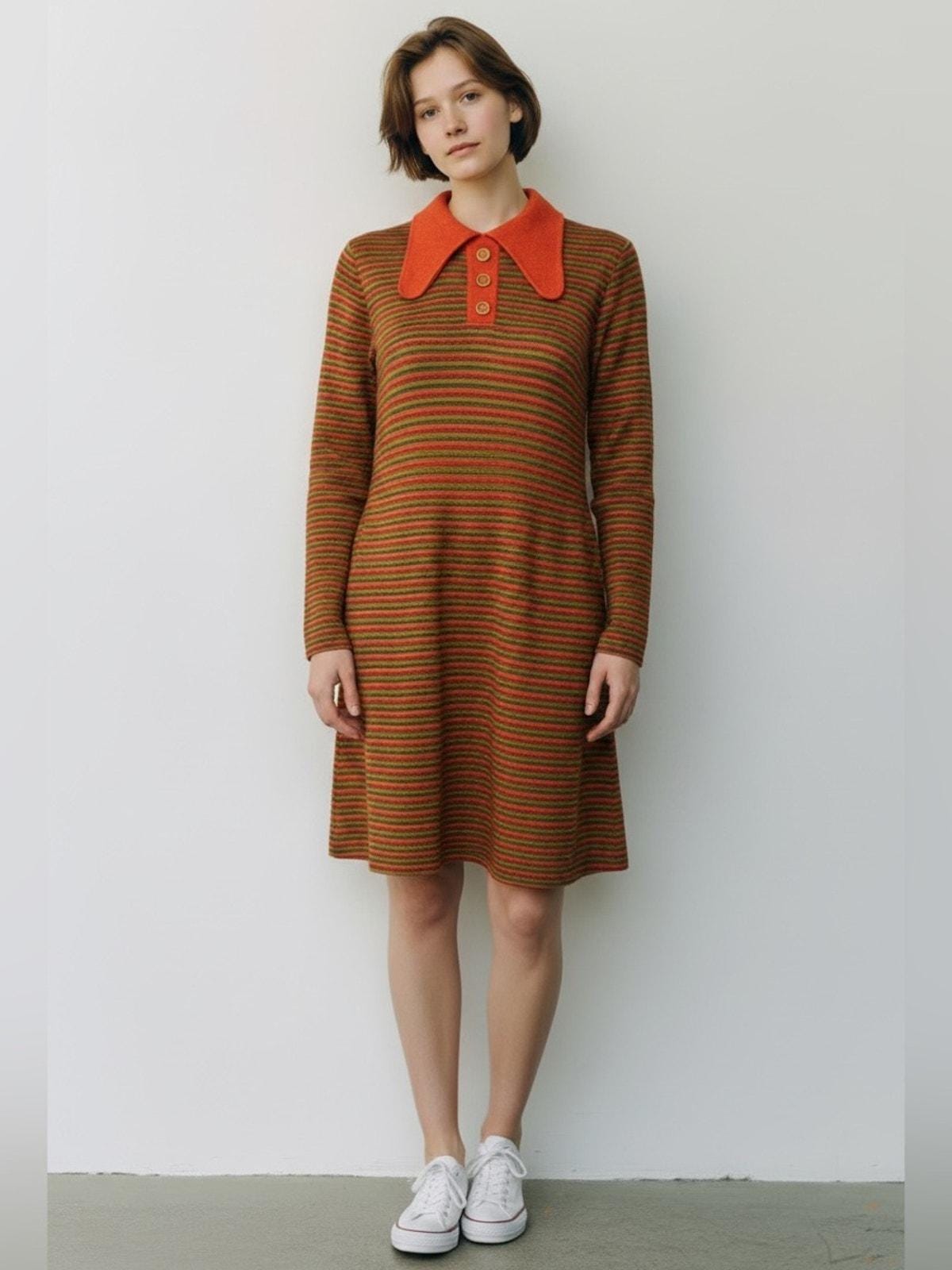 70s a Line Dress - Etsy